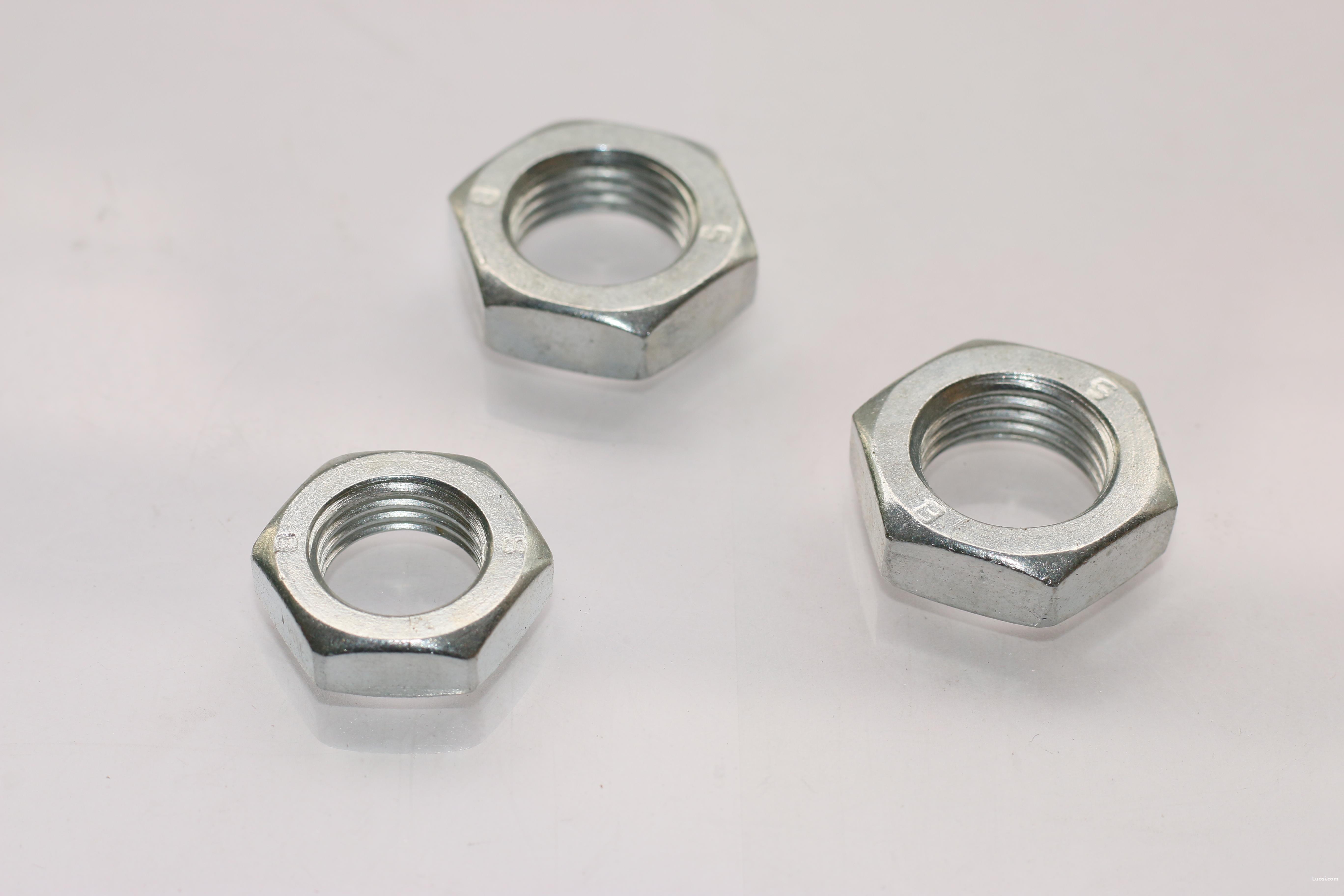 【主打】现货中碳通止规六角薄螺母gb6172六角螺母