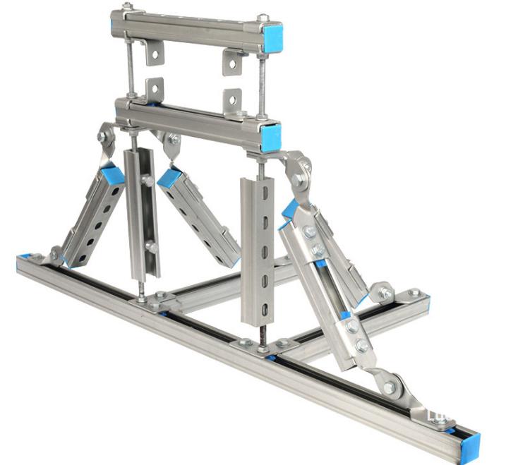 c型钢抗震支吊架配件消防机电工程桥架生产厂家图纸深化布点