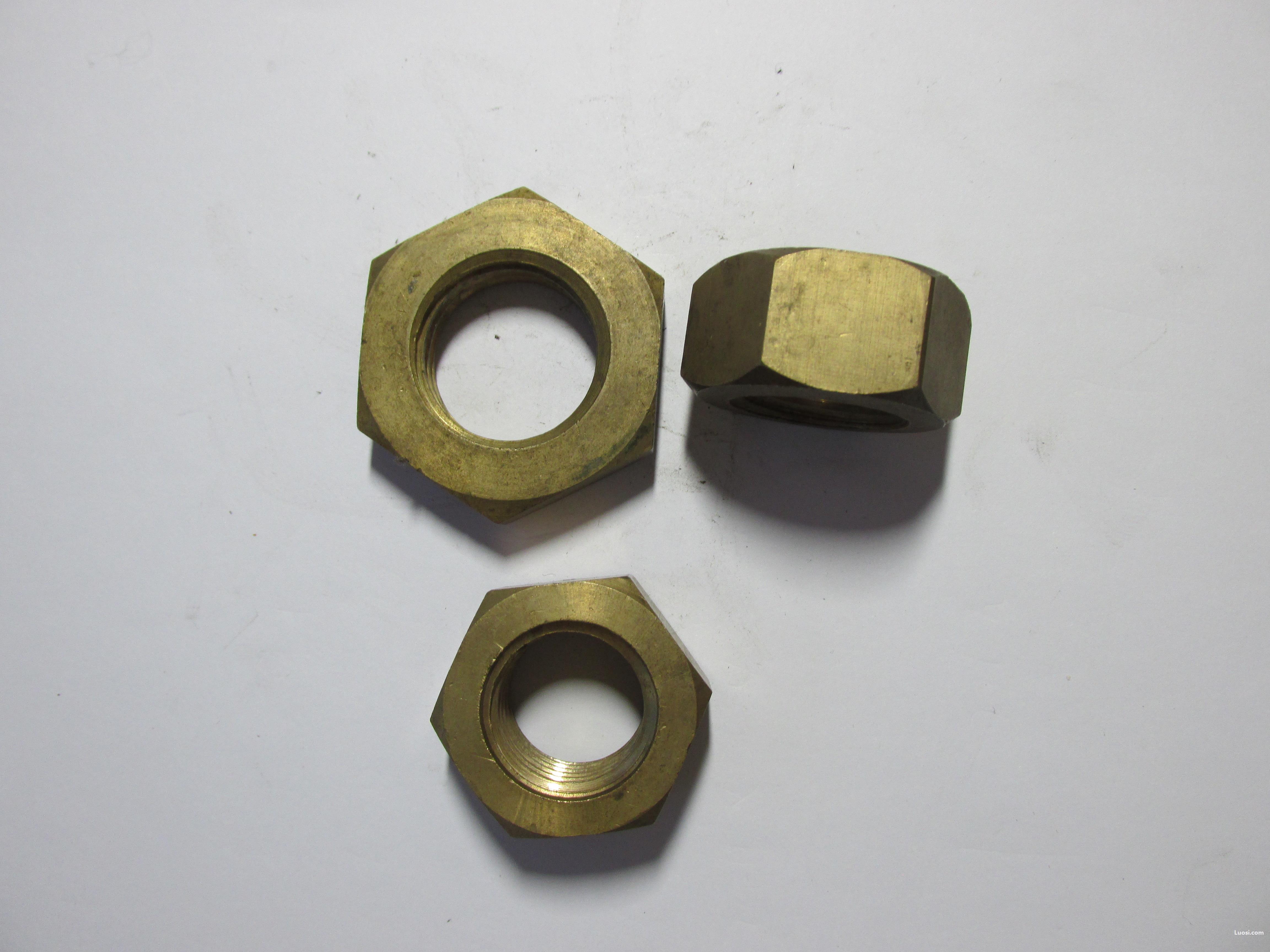 温州工厂专业生产铜螺母1000只批订,量大价优.