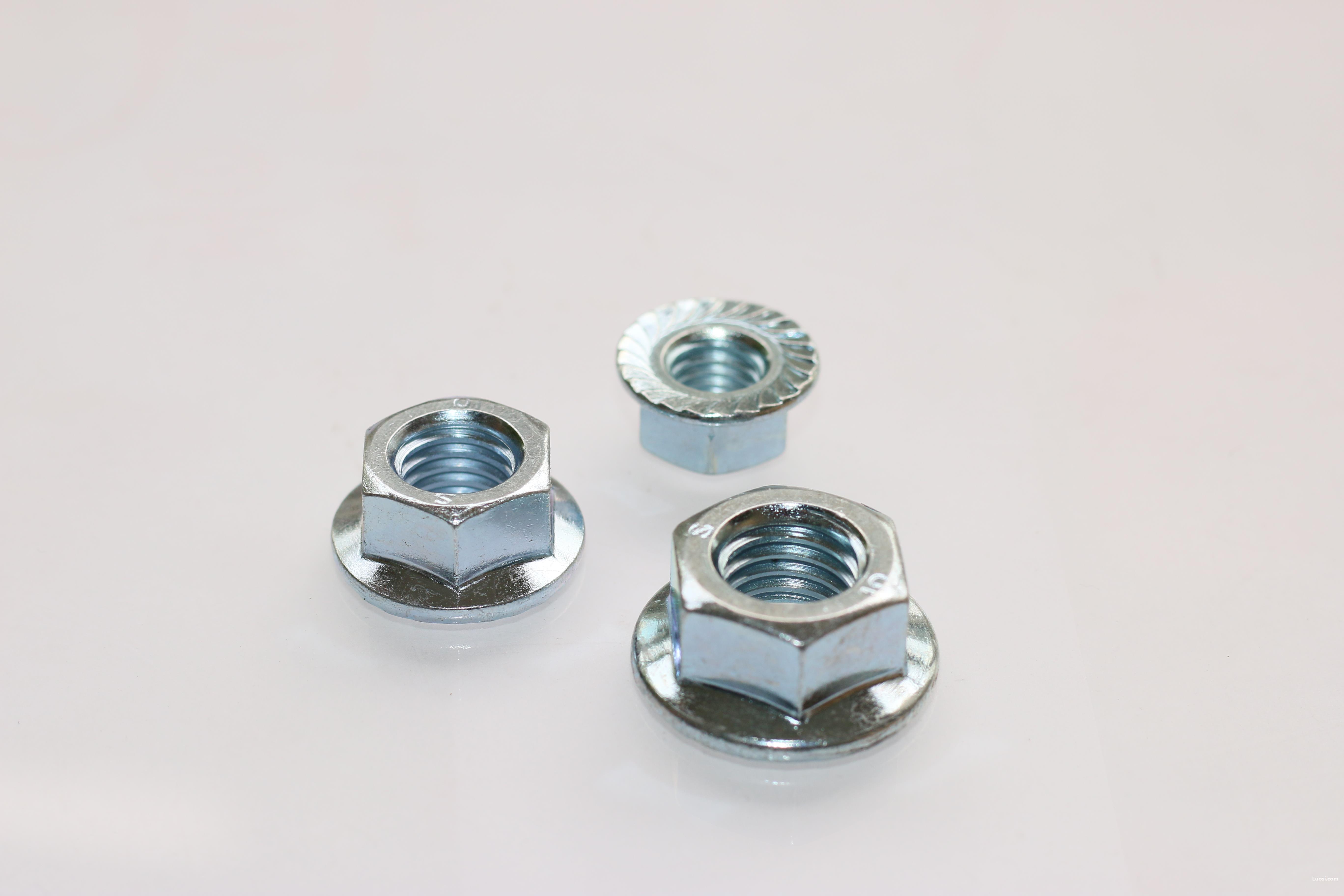 2 六角法兰面螺母 细牙