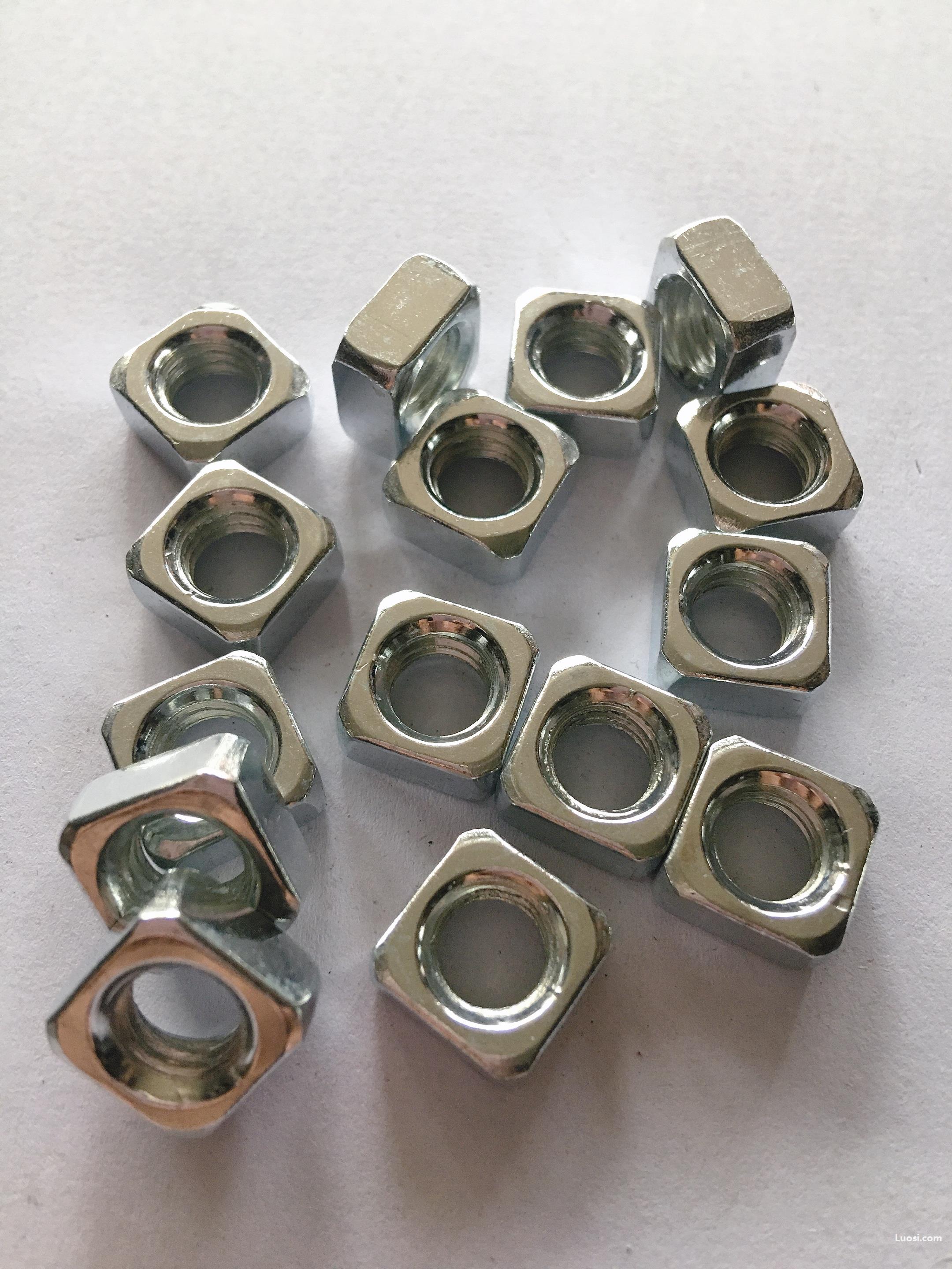 现货供应四方螺母镀锌螺母铝型材螺母