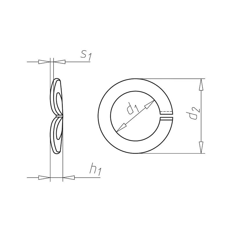 万喜wasi鞍型弹簧垫圈din128