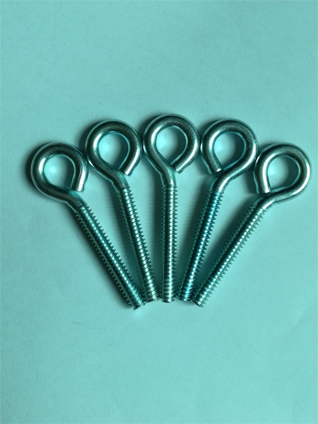 吊环螺丝厂家定做m6*70镀锌羊眼圈螺丝 m6镀锌羊眼螺栓